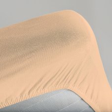 Простыня на резинке 160х200х25 "Unison" Color Alchemy, цв. персиковый